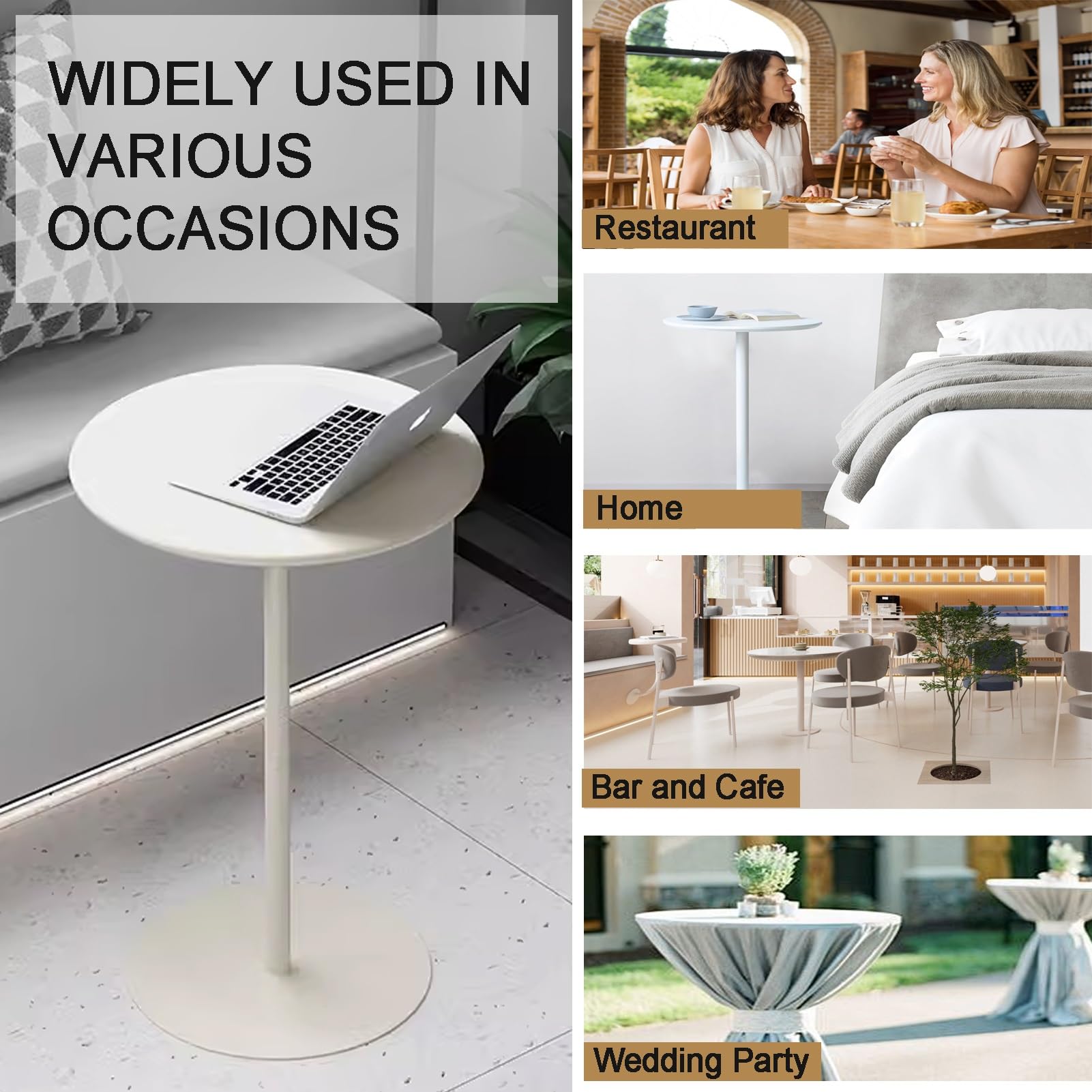 Amazon｜ビストロパブテーブルラウンドバーテー​​ブル、モダンな